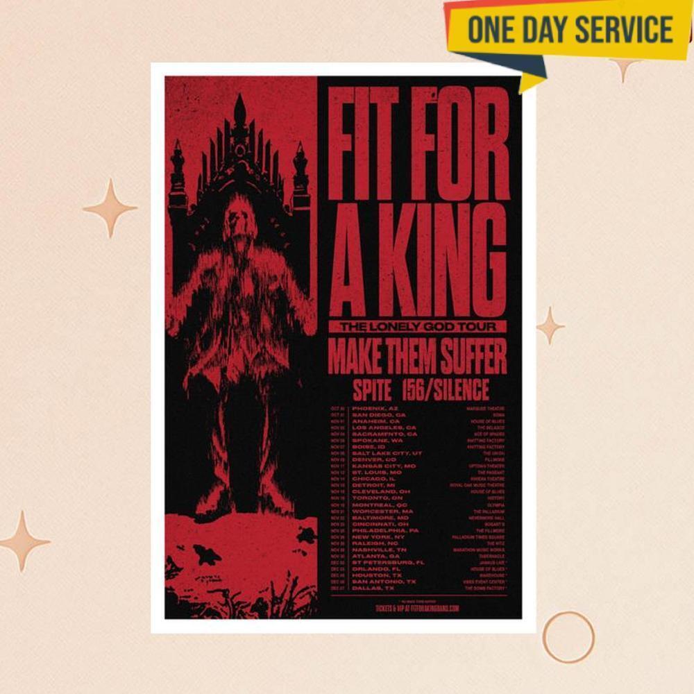 Fit For A King The Lonely God Tour Poster